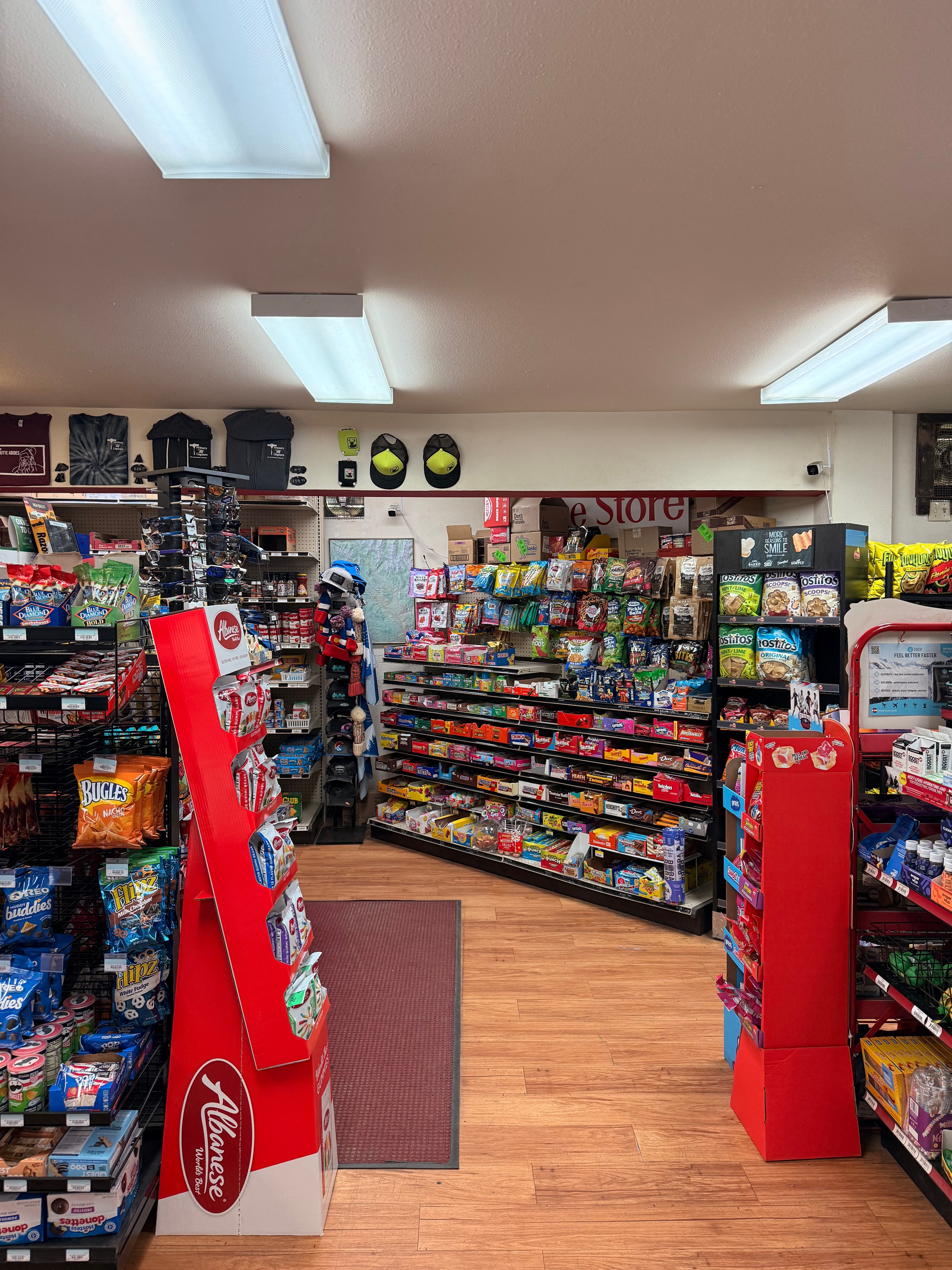 Inside the store side of Treasury Liquors