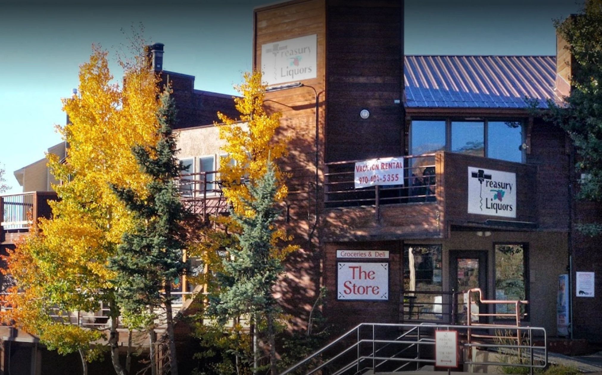 Treasury Liquors storefront in Crested Butte